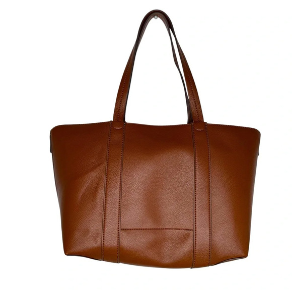 DRAPER JAMES Elle Convertible Tote Bag Brown Flower Charm - Picture 8 of 13